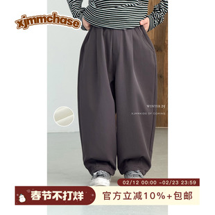 虾酱麻麻男童加绒裤子秋冬装2025新款男孩长裤保暖儿童装休闲卫裤