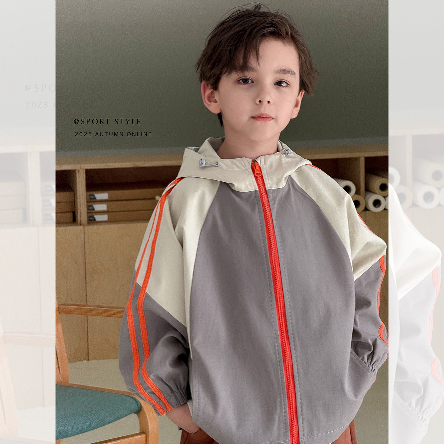 虾酱麻麻男童外套秋冬季2025新款男孩衣服洋气撞色连帽儿童冲锋衣,童装/婴儿装/亲子装,普通外套,淘宝优惠券,粉丝福利购,淘宝优惠卷