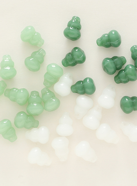 5个11x16mm立体葫芦琉璃珠子手链项链吊坠手机链DIY手工发簪材料