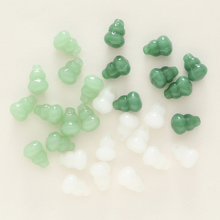 5个11x16mm立体葫芦琉璃珠子手链项链吊坠手机链DIY手工发簪材料