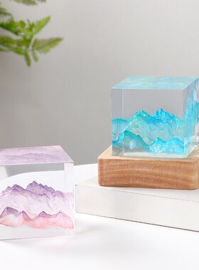 山海经系列风水画现代简约创意送礼环氧树脂手工夜灯工艺小摆件潮