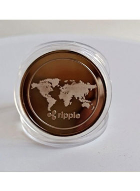 瑞波币ripple虚拟币纪念章xrp数字币 外国硬币金属工艺品跨境外币