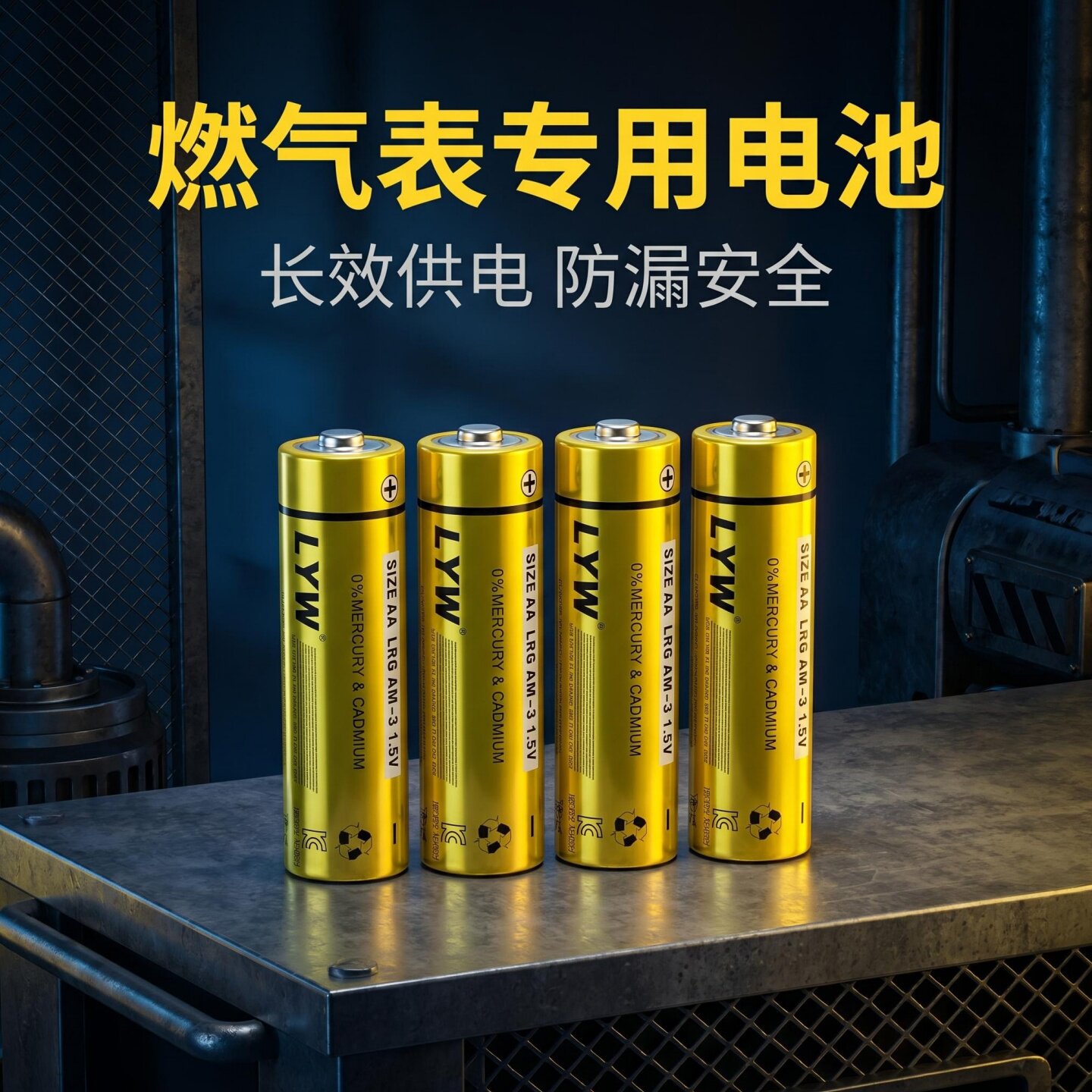 LYW5号燃气表碱性电池4节装