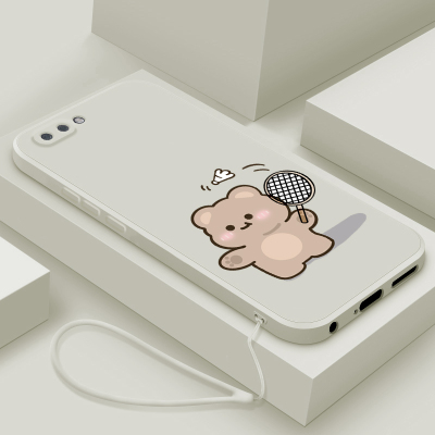 适用于oppor11手机壳新款液态硅胶R11S保护套r11plus超薄简约打球熊r11sp全包男女款0pp0高级防摔限量版