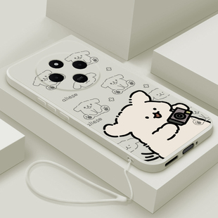 适用小米红米14r手机壳液态硅胶Redmi14R保护套拍照小狗Xiaomi14R卡通可爱男女款十四R镜头全包防摔