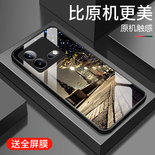 适用iqooneo8手机壳iQOONEO8Pro网红潮流街景爱酷neo7竞速版玻璃保护套iqooneo6se镜头全包防摔vivo高级男款