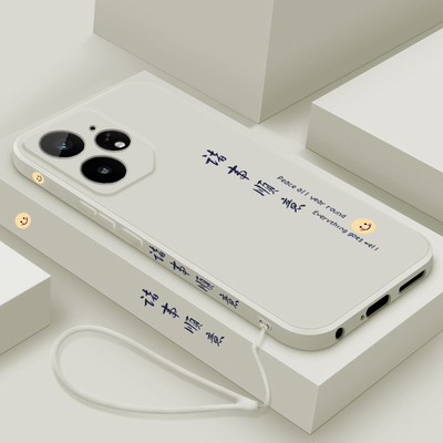 适用Realmeneo7手机壳中国风平安喜乐真我neo7保护套液态硅胶Noe七镜头全包防摔RMX5060个性创意男女款