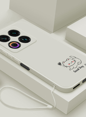 适用魅族22手机壳小猫小狗魅族二十二液态硅胶保护套MeiZu22网红超薄可爱男女款M582Q镜头全包防摔