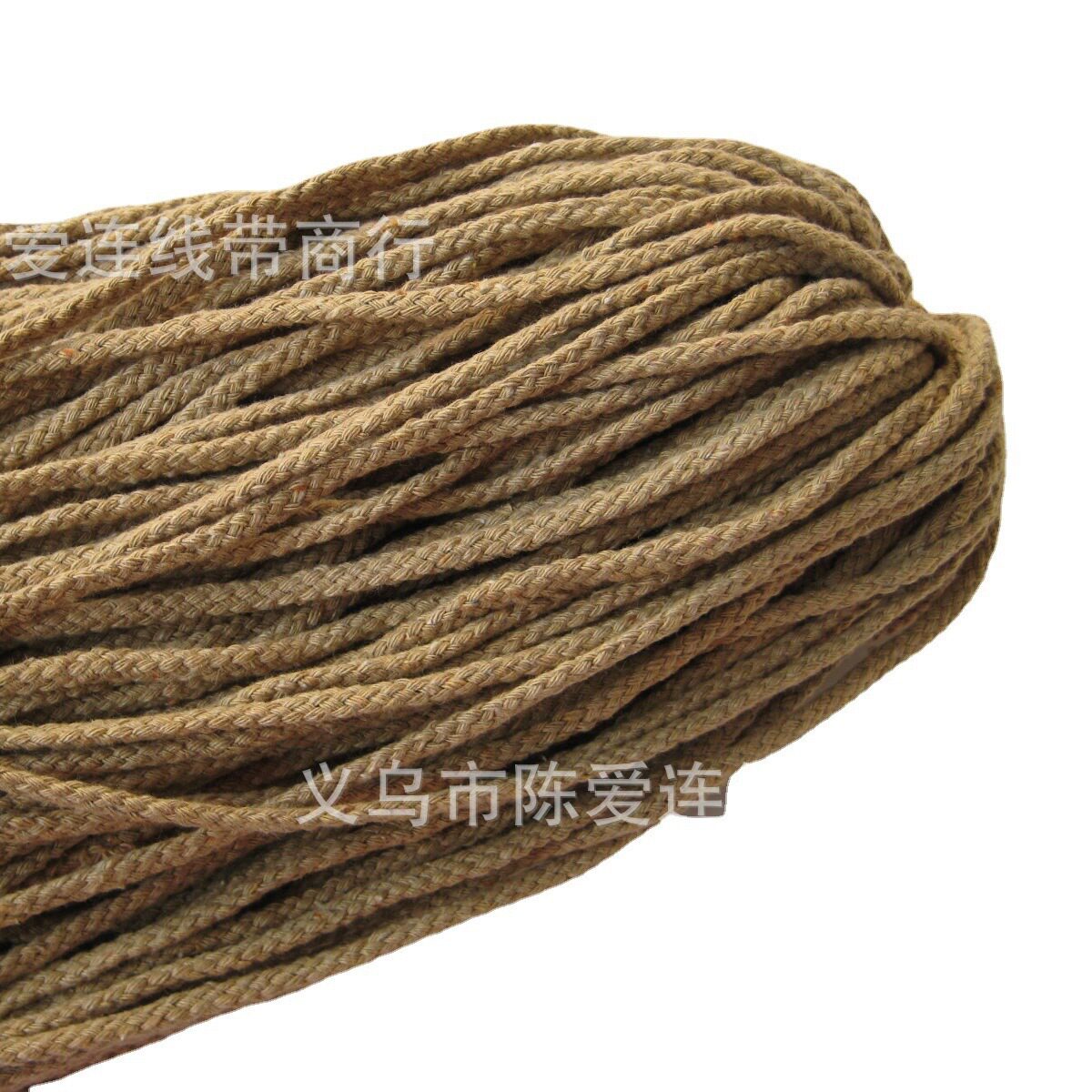 6mm八股彩色棉绳DIY8X6