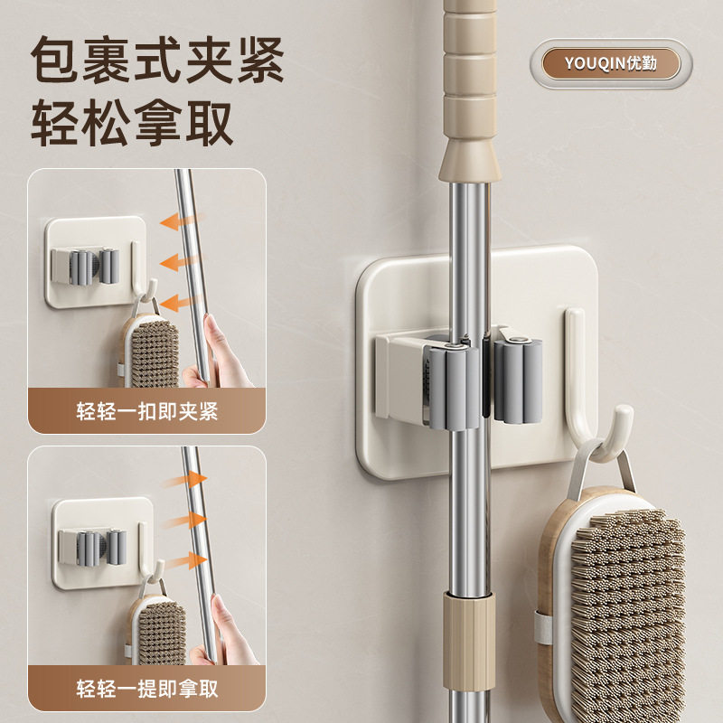 拖把壁挂夹挂钩免打孔挂