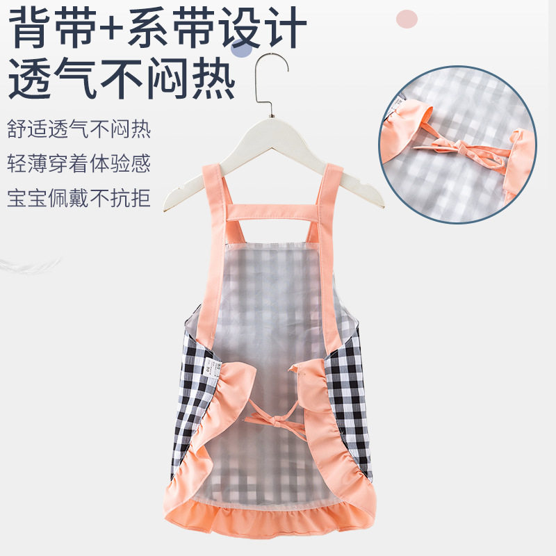 女宝宝公主裙罩衣吃饭围