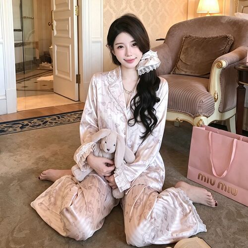 法国HoHiO可爱睡衣女春秋冬季