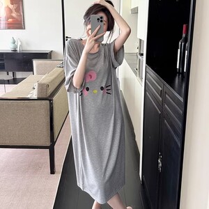 日本GP莫代尔棉绸睡裙女款夏季