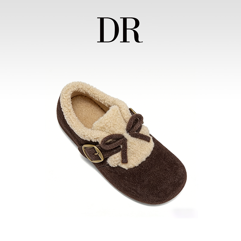 DR官方正品软木鞋呢子防滑勃肯鞋纯色轻便百搭复古舒适毛毛鞋外穿,女鞋,勃肯鞋/软木鞋,淘宝优惠券,粉丝福利购,淘宝优惠卷