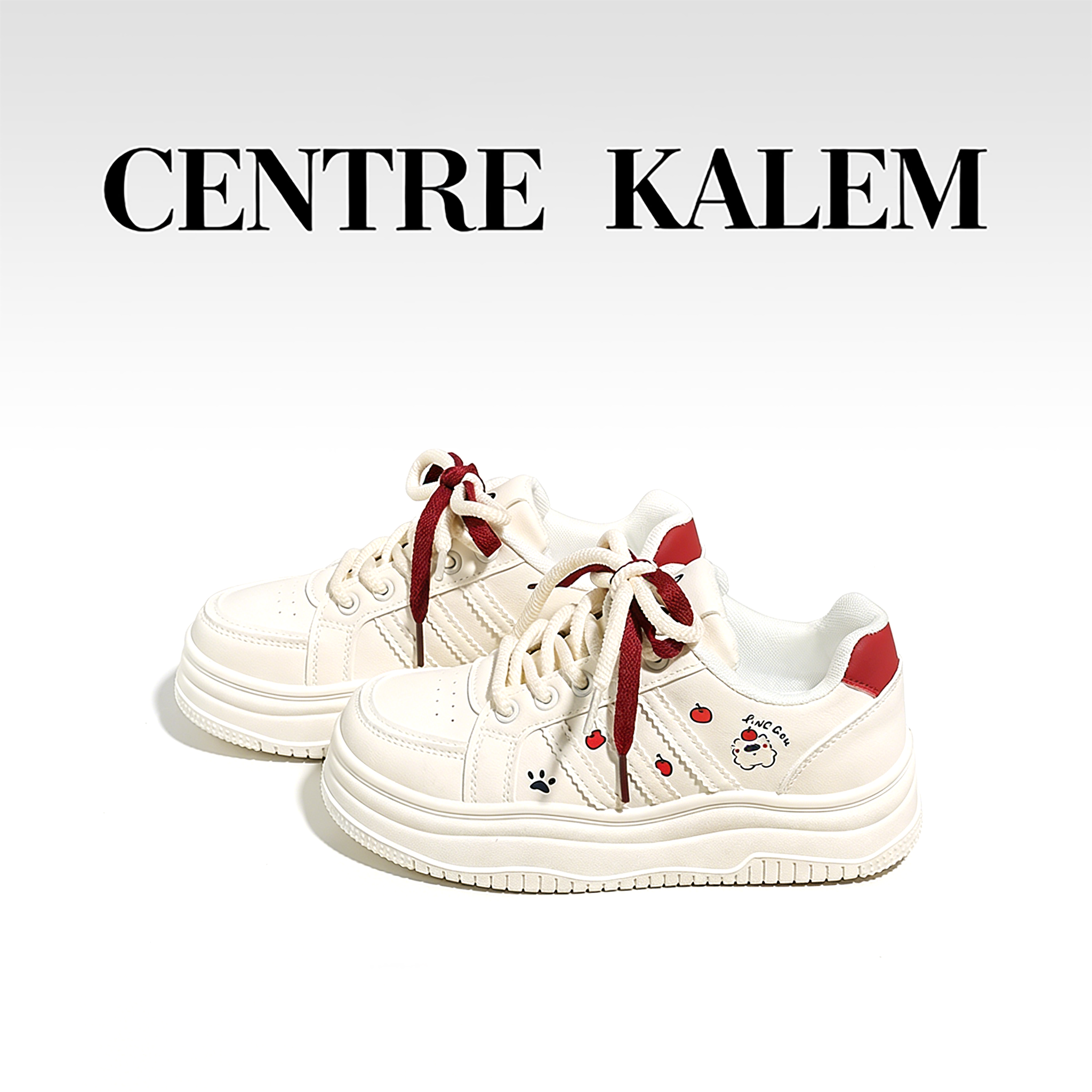 【CENTREKALEM专柜】休闲可爱橡胶爱心2026年春季轻便时尚布内里,女鞋,时尚休闲鞋,淘宝优惠券,粉丝福利购,淘宝优惠卷