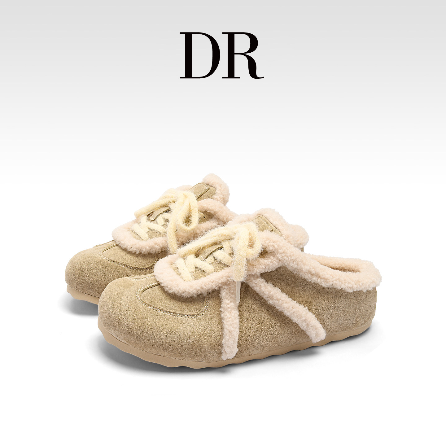 内增高保暖包头棉拖鞋毛毛勃肯鞋