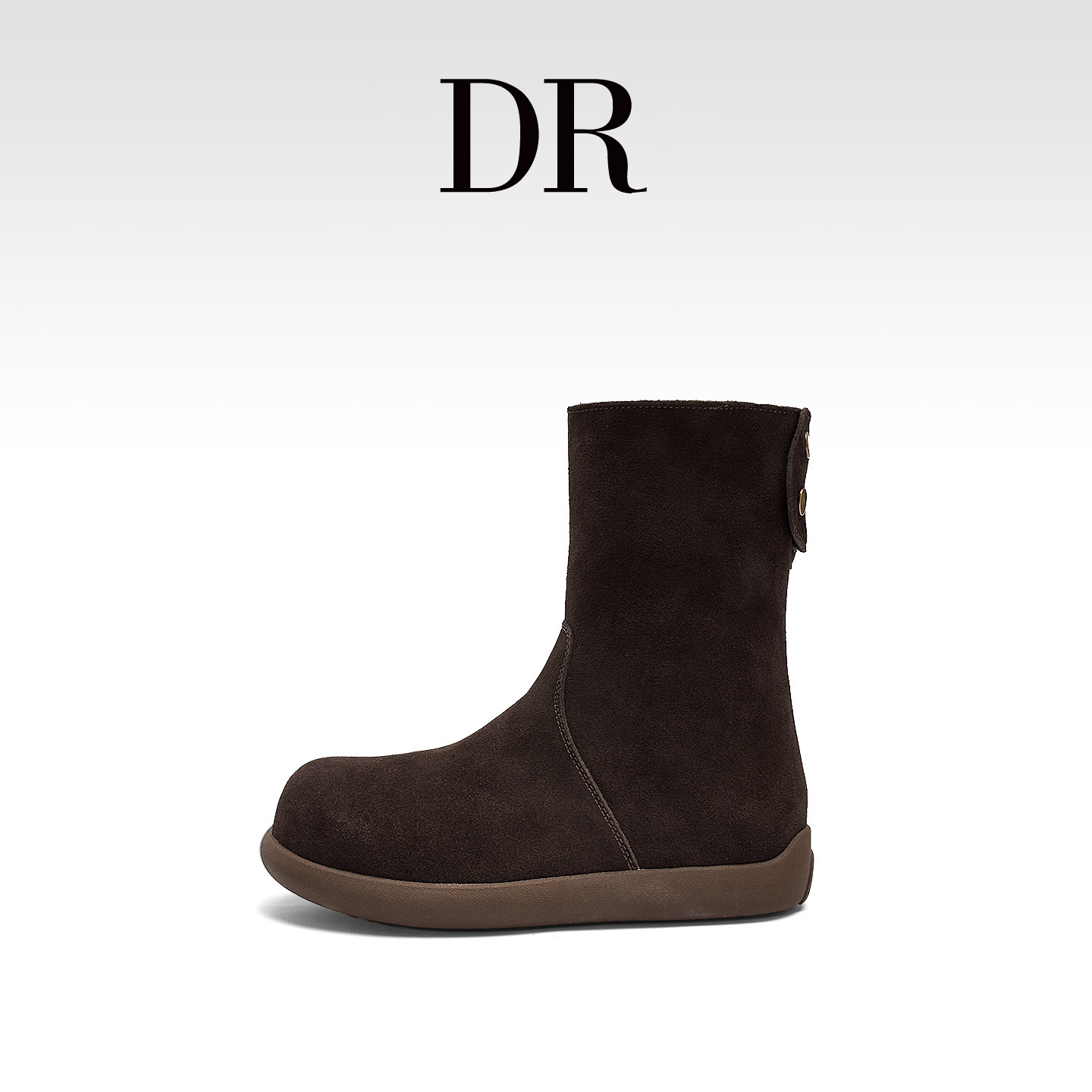 加绒保暖毛毛两穿靴中筒雪地靴女