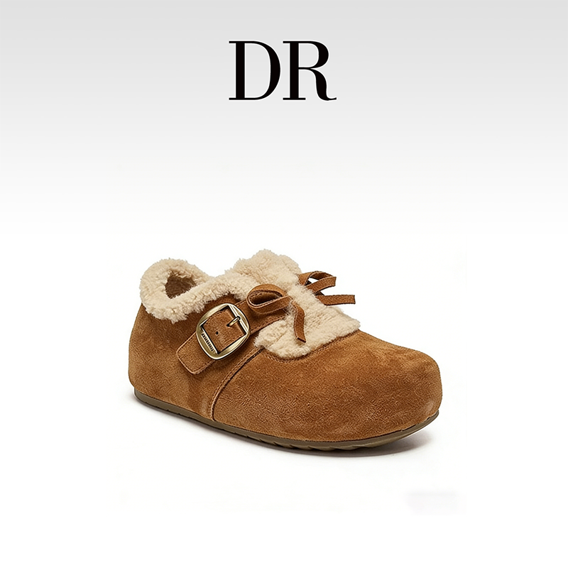 DR官方正品软木鞋呢子防滑勃肯鞋纯色轻便百搭复古舒适毛毛鞋外穿,女鞋,勃肯鞋/软木鞋,淘宝优惠券,粉丝福利购,淘宝优惠卷