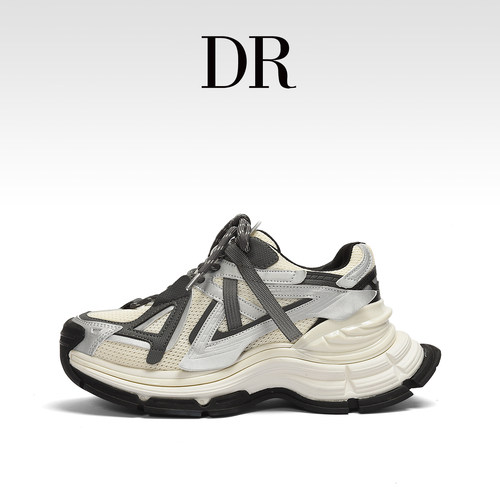 DR官方正品情侣百搭厚底增高老爹鞋网面透气休闲鞋小众复古运动鞋