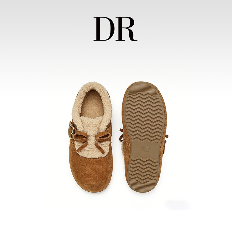 DR官方正品2025年冬季加绒勃肯鞋平底青年女鞋毛毛鞋单鞋懒人鞋,女鞋,勃肯鞋/软木鞋,淘宝优惠券,粉丝福利购,淘宝优惠卷