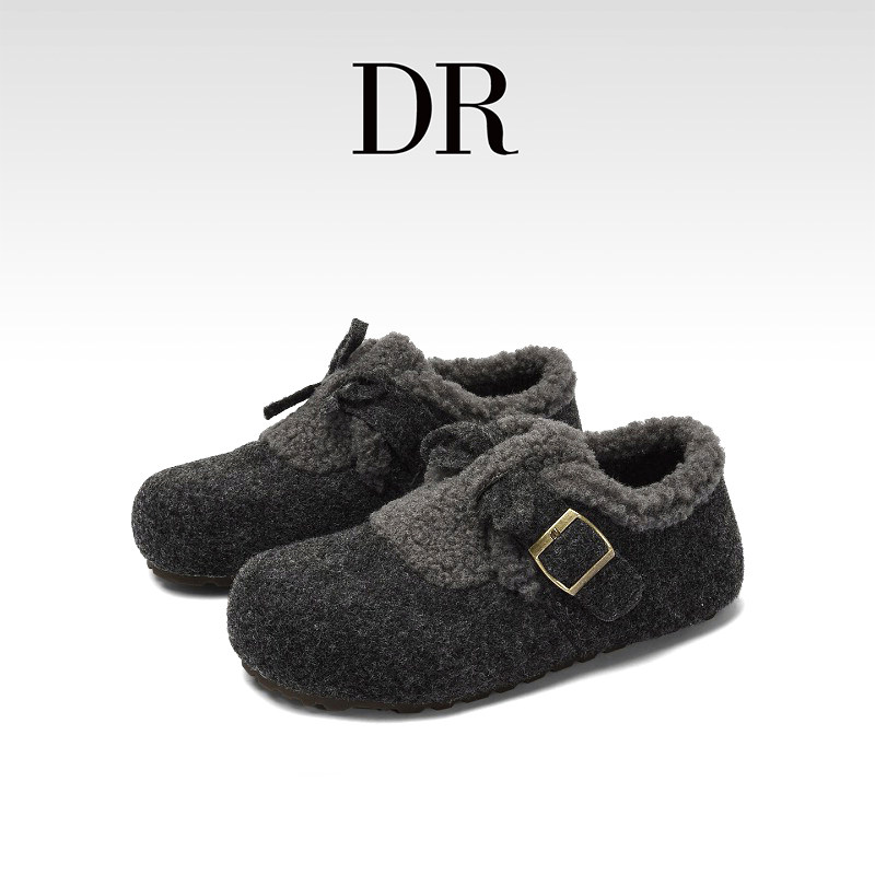 DR官方正品平底鞋复古风呢子雪地靴纯色勃肯鞋百搭复古质感秋冬,女鞋,勃肯鞋/软木鞋,淘宝优惠券,粉丝福利购,淘宝优惠卷