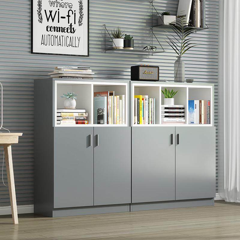 简约办公文件柜矮柜客厅隔间木质储物柜资料档案柜书柜展示柜