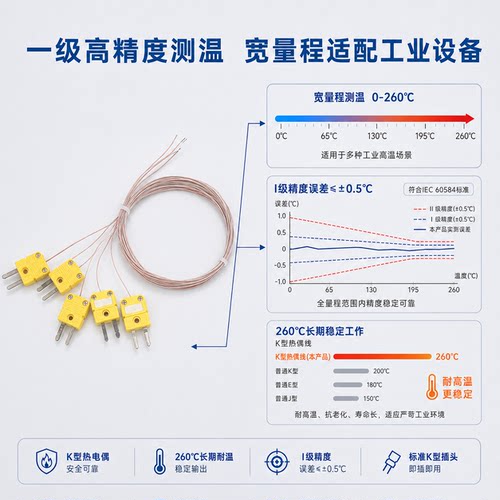 汝成玻璃纤维高温高精度热电偶线