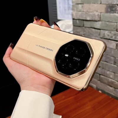 适用华为mate70pro手机壳秒变非凡大师新款mate60pro高端奢华皮质mate50高级感电镀mate60RS防摔保护套40男女