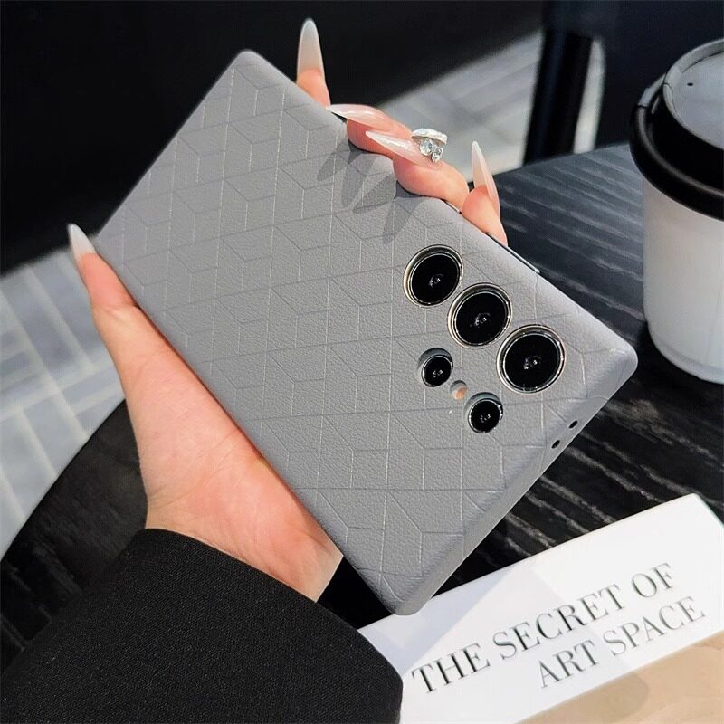 三星内置磁吸仿皮创意保护壳