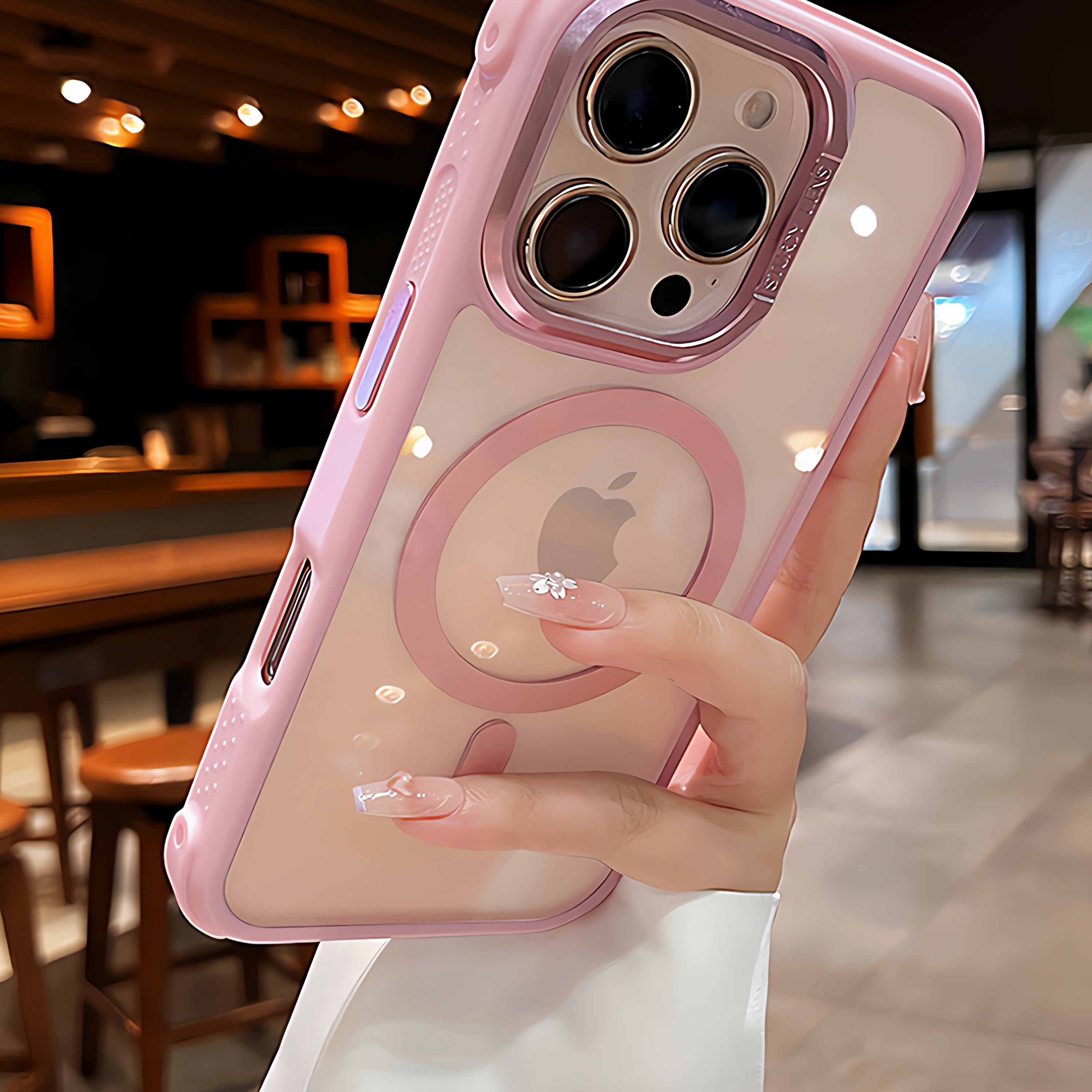 适用苹果16pro手机壳新款iphone15promax金属镜头框Magsafe磁吸透亮14情侣简约13全包硅胶防摔气囊12保护套