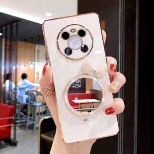 meta曲面屏m40适用于mt 创意30epro全包防摔mate40pro限量版 华为mate40手机壳补妆镜mate30网红女新款 40e个性