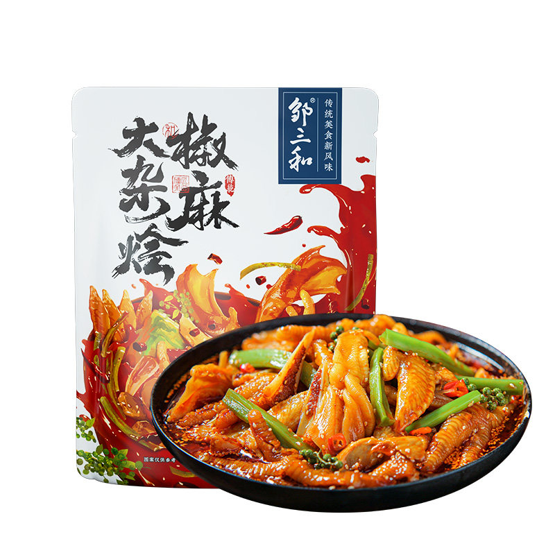 【好物体验专享】邹三和椒麻大杂烩脆卤无骨鸡爪贡菜麻椒双脆麻辣