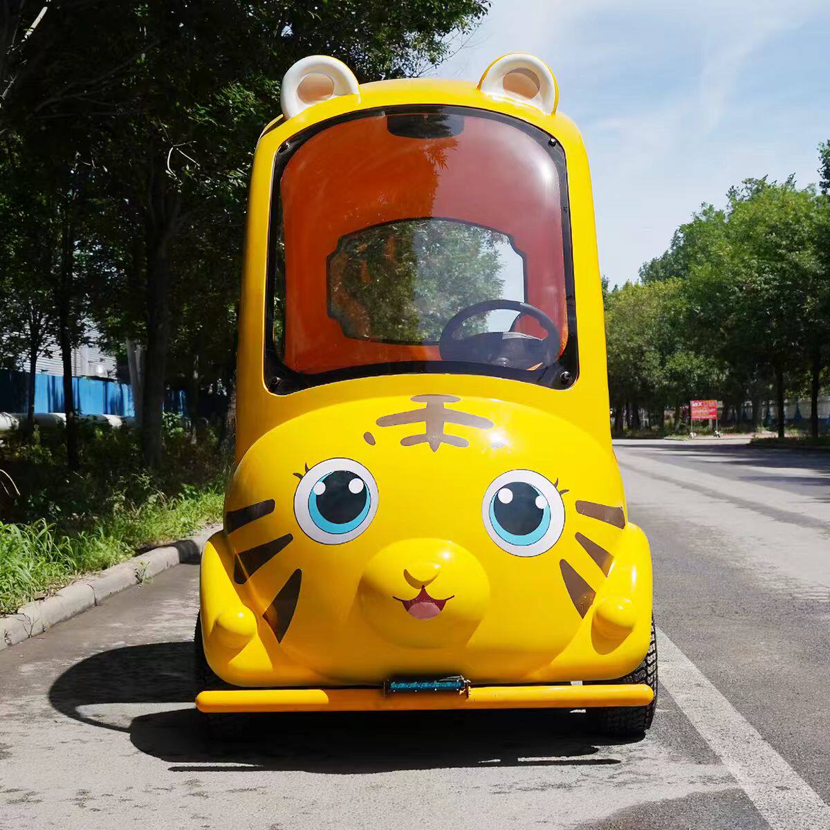 小巴士智能电动代步车成人儿童悠悠车可爱四轮景区车观光车