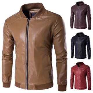 男人皮衣夹克Man leather jacket men jackets winter coat