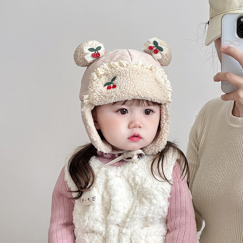 韩版毛绒加厚儿童雷锋帽