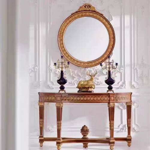 福溢家具 FOOKYIK意式玄关桌入户正对门复古时尚玄关柜边几玄关台