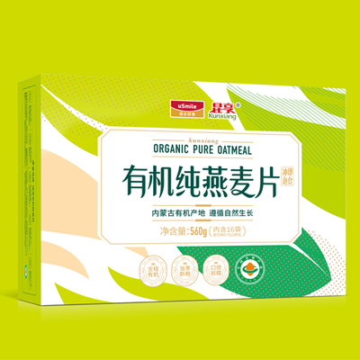 昆享有机纯燕麦片560g 中国石油 昆仑好客 内蒙古