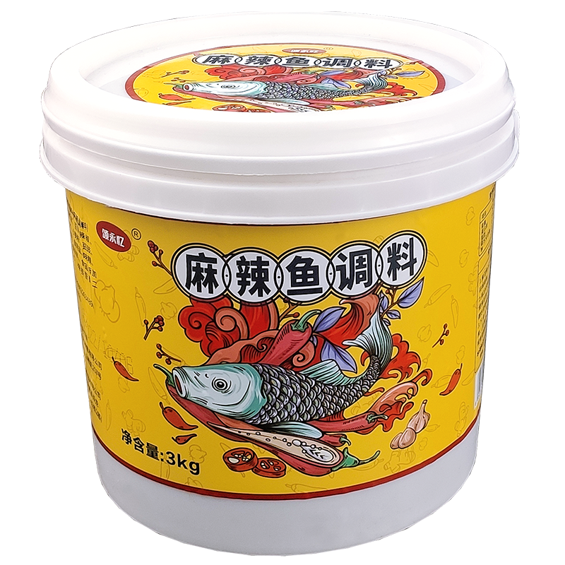 颂永忆麻辣鱼调料3kg大桶