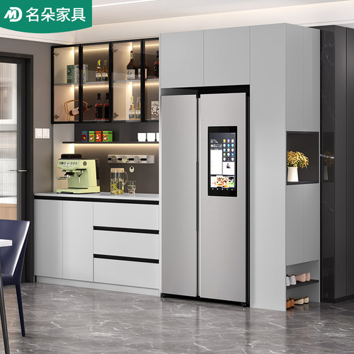名朵轻奢嵌入式冰箱柜一体餐边柜
