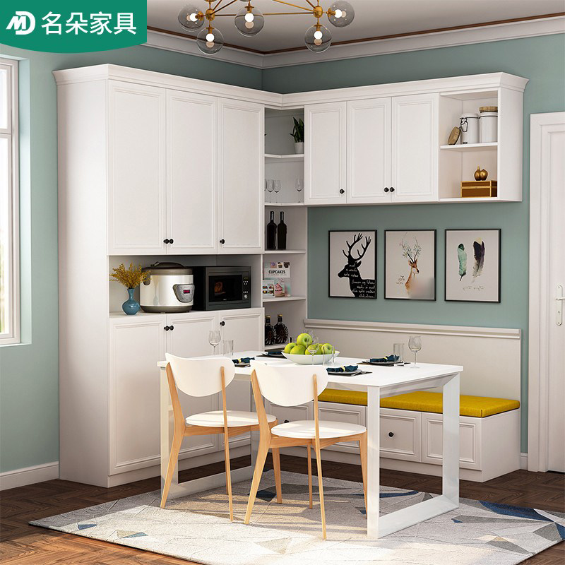 简约转角卡座餐边柜餐桌一体到顶靠墙家用小户型餐边酒柜G-230,住宅家具,餐边柜,淘宝优惠券,粉丝福利购,淘宝优惠卷