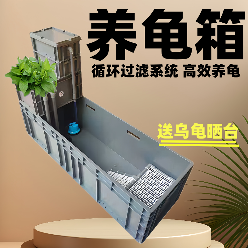 养龟箱周转箱循环过滤养龟箱