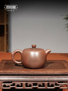 广西钦州坭兴陶茶具纯手工精品茶壶井栏家用紫砂功夫泡茶壶套装