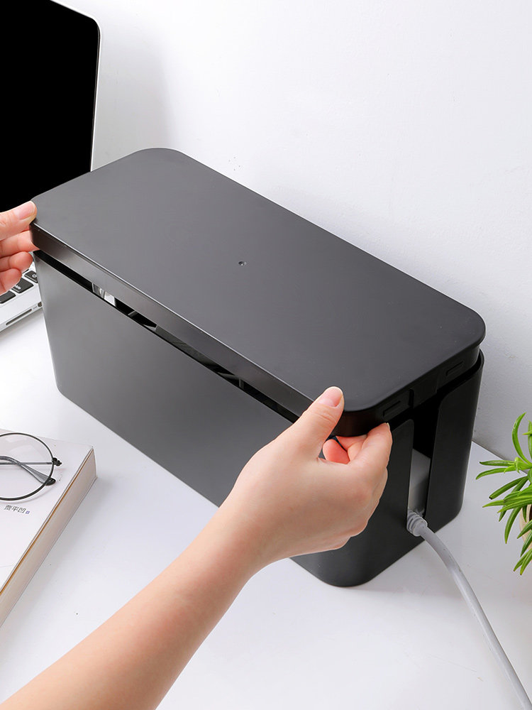 理线器电线收纳盒藏线神器插座插排拖线板数据线遮挡盒整理集线器