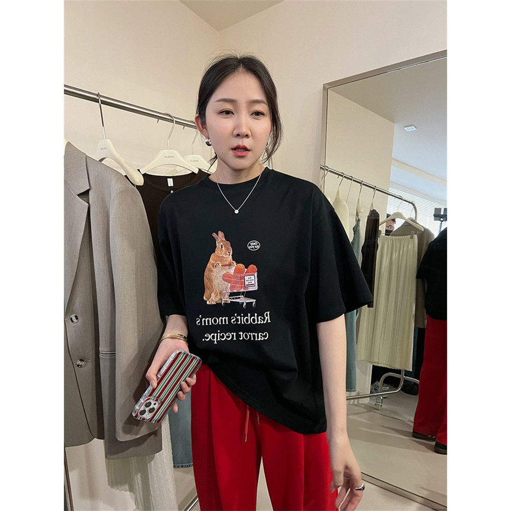 十三行正品卡通兔子印花T恤