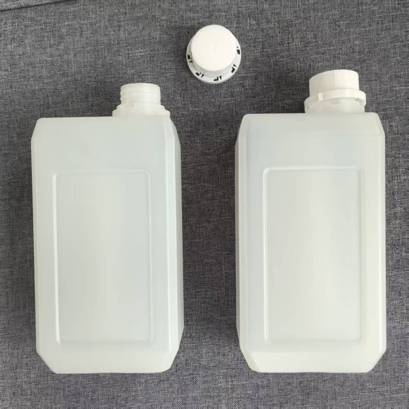 1升塑料侧口瓶无刻度1000毫升食品级扁瓶耐酸碱水油塑料瓶塑料壶