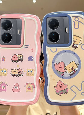 适用于VIVO S15E手机壳海绵宝宝v2190a可爱少女vivis15e情侣款vlvos15e硅胶时尚男女viovs15e卡通情侣软壳v1v
