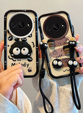 适用于红米A3 4G手机壳卡通少女redmi a3保护套ins可爱女生hongmi a3 4g立体煤球公仔redml a3时尚高颜值hma3