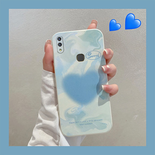 vlvoy85a网红软硅胶V1730DT可爱少女viviy85t全包简约爱心viovz1i情侣外壳 女款 适用于VIVO Y85手机壳卡通时尚