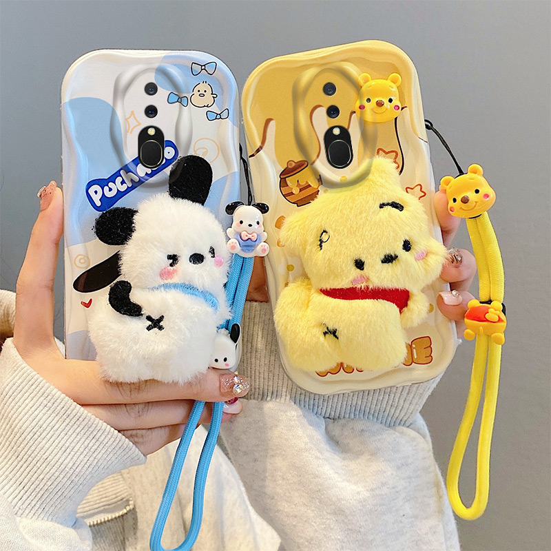 OPPOA9硅胶个性毛绒奶油壳