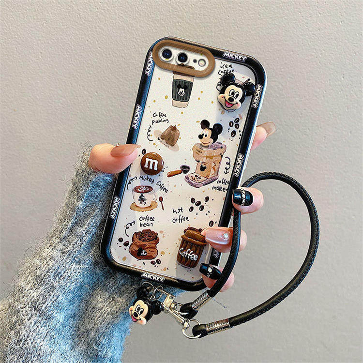 库洛米适用iPhone7Plus手机壳卡通公仔ip8Plus潮少女浮雕立体米奇卡通趣味ins可爱保护壳